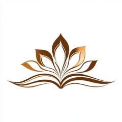 Sticker - Golden Lotus Design.