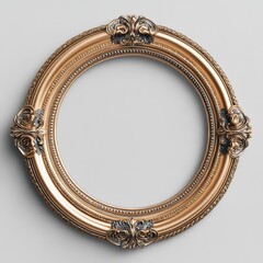 Poster - Gold Oval Frame.