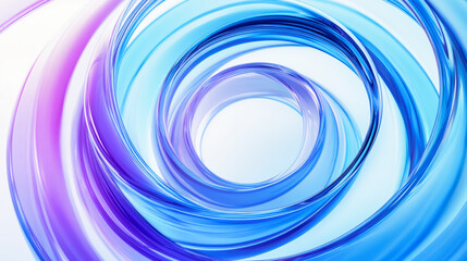 Poster - Abstract three dimensional curved glass shapes