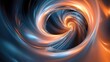 © Timeless Touch - Smooth, glowing spirals twisting into a deep, abstract vortex.