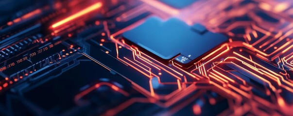 Holographic UI scalability tools, glowing digital layouts, modern software elements