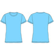 © BarakatGuru - light blue women tshirt mockup