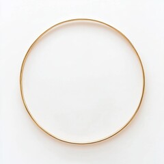 Canvas Print - Gold Circle Frame.