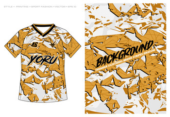 Wall Mural - sublimation jersey design vector abstract design, brush paint stripes ink splatter crack striking thunder lightning storm illustration claw geometric modern pattern sporty grunge background camouflage