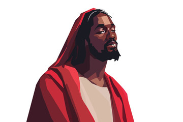 african jesus christ isolated