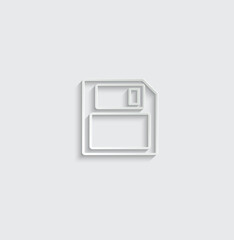 Poster - Save icon vector disket sign