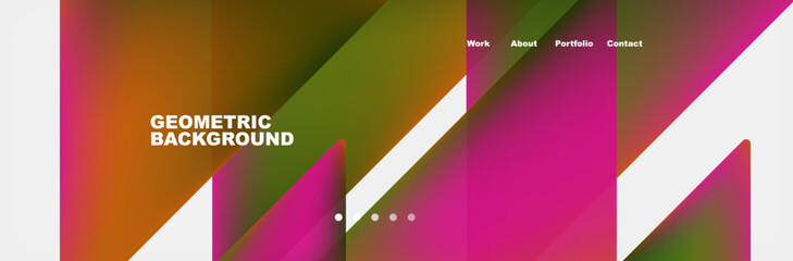 Triangle minimal web site page background design. Vector Illustration For Wallpaper, Banner, Background, Card, Book Illustration, landing page