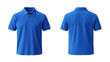 © Robert Kneschke - Royal blue cotton polo shirts with front and back view mockups