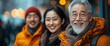 © AIPix - Happy Asian Family Smiling Together in Winter