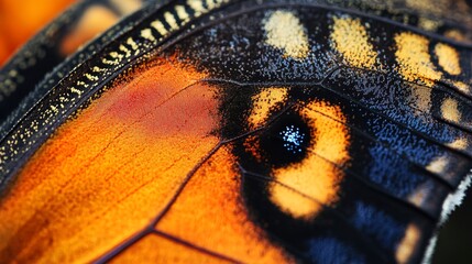 Canvas Print - Close-Up of a Butterfly's Wing 