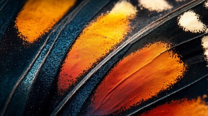 Canvas Print - Close-Up of a Butterfly's Wing 