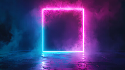 Wall Mural - glowing neon sign