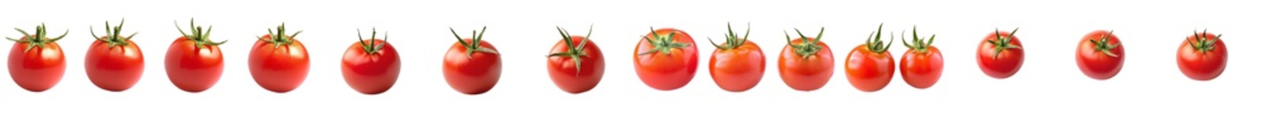 Poster - An isolated tomato on a white background, with full depth of field