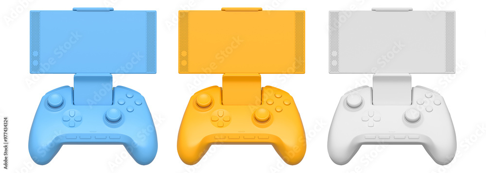 Set of mobile game controllers designed for a truly immersive and ...