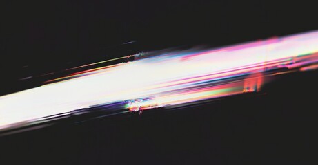 Leinwandbilder - An abstract digital user interface HDU with pixel noise glitch error video damage