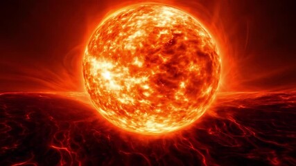 Wall Mural - a solar eclipse, showcasing the sun partially obscured by the moon, creating a dramatic fiery halo e