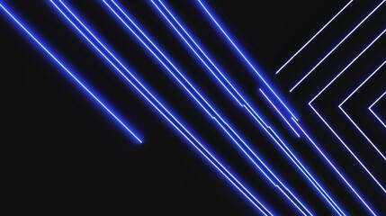Leinwandbilder - The background consists of a high tech abstract image with neon rays. A digital glitter texture is applied to the image and a diagonal pattern consists of cyber strings.