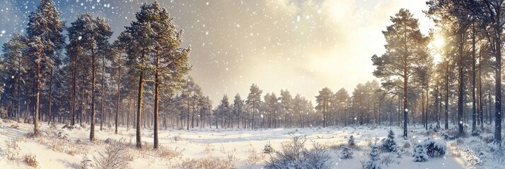 Poster - Taganay National Park in Chelyabinsk region, South Ural, Russia. Winter landscape