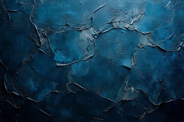 Poster - Background and texture design for concrete wall in blue