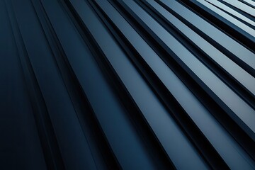Poster - Abstract close-up of metallic blue surface with textured lines, creating a modern and dynamic visual effect.