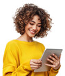 © Rawpixel.com - Smiling woman using tablet