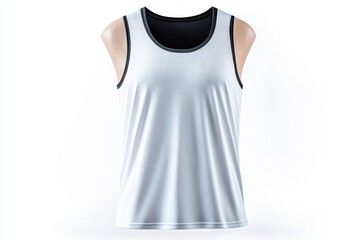 Blank White Basketball Jersey Mockup on Mannequin