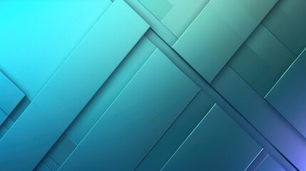 Poster - Abstract Blue and Green Geometric Background