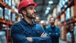 © AdorStudios - meeting for logistics planning of product transport in a warehouse showcasing the discussion on supply chain strategy, operational coordination, and inventory management