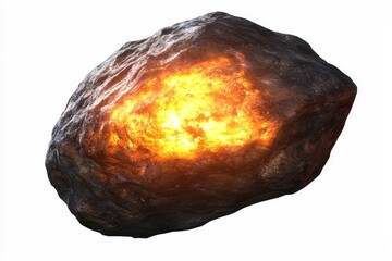 Aufkleber - An astronomy photography tool that shows a sparkling flaming meteor streaking across the night sky with a glowing molten tail.