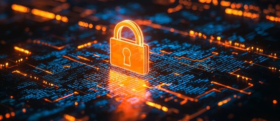 Aufkleber - Providing secure access to personal information on the Internet by encrypting information and data. Users must login with usernames and passwords for secure access to personal information.