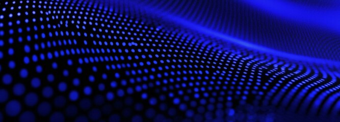 Fototapete - 3D rendering of abstract technology background. Digital code with big data. 3D rendering of dots on a futuristic background.