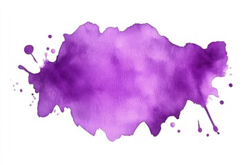 Poster - abstract grunge texture with rainbow blobs watercolor pattern on white background.