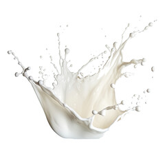 milk splash isolated on white background