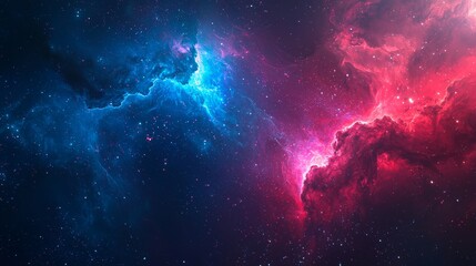 Poster - An astral dance of swirling galaxies, nebulas, and distant planets in the cosmos