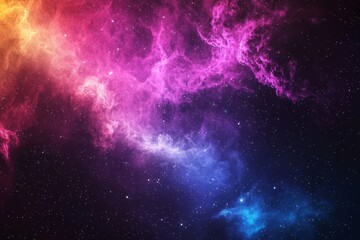 Poster - It is an ideal abstract and wallpaper background due to its stunning cosmic nebula swirling in vivid colors