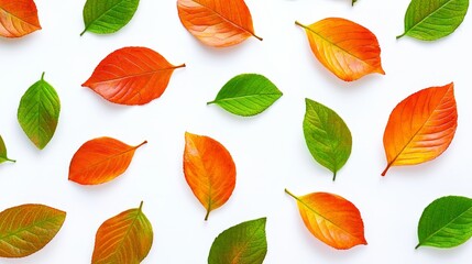 Sticker - Citrus orange slices isolated on a green background, a summer fruit for refreshment.