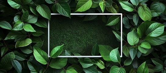Poster - Sprout backdrop background with green leaves.