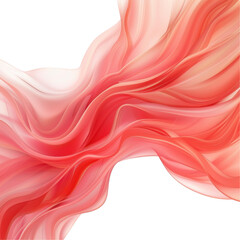 A pink and white swirl with a red line