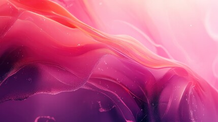 Wall Mural - A pink gradient abstract design with dynamic shapes and smooth transitions, offering a modern and artistic look.