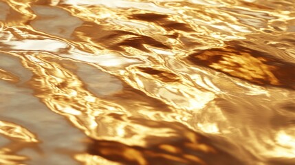 A warm golden metallic texture with rich reflections, providing a luxurious and inviting feel.