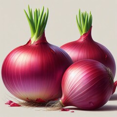 Wall Mural - red onion