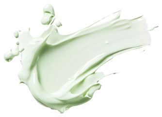 Cosmetic lotion green cream.