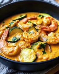 Sticker - Shrimp Zucchini Curry Dish Food Lovers