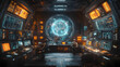 © farikhin - Futuristic Control Room 3D Illustration