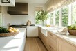 © Glce - white modern kitchens, Large windows. Luxury