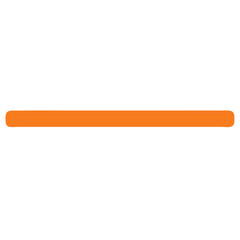 orange line isolated vector without background