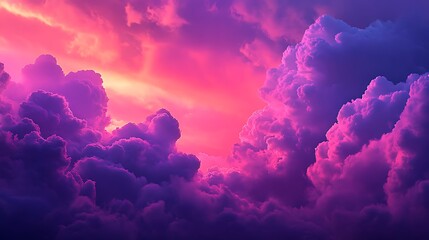 Wall Mural - A vibrant, dynamic storm clouds background with a clear area for text