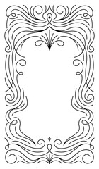 Aufkleber - Vector design element and illustration in simple linear style - boho arch logo design element and frame for social media stories and posts, square border with ornament and copy space for text