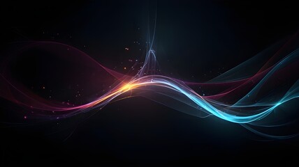 abstract background with glowing lines