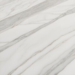 Wall Mural - close-up view of a marble surface. Subject: The marble surface has a predominantly white color with subtle grey veining and patterns throughout